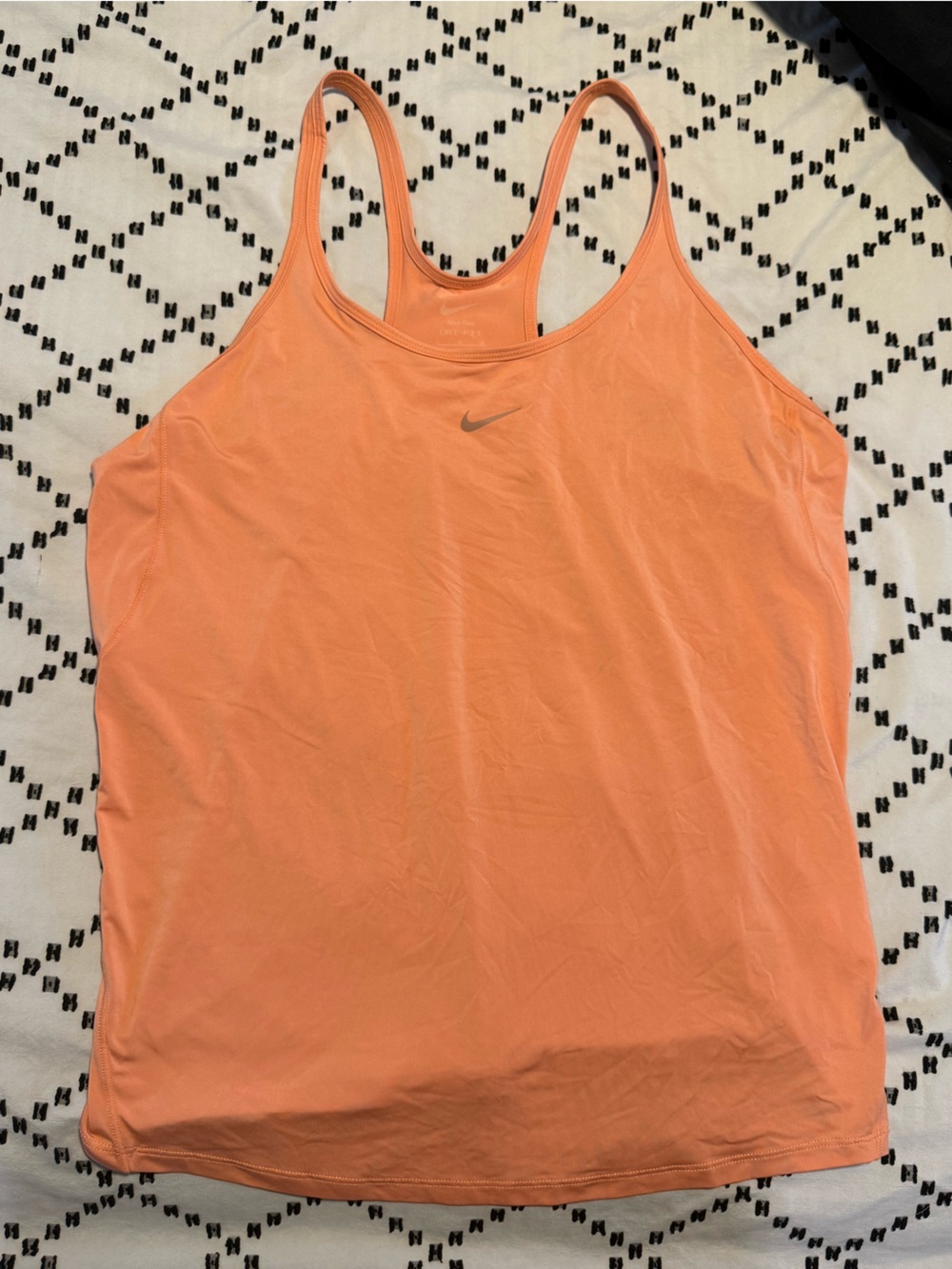 Nike Women's Soft Orange/Peach Athletic Tank